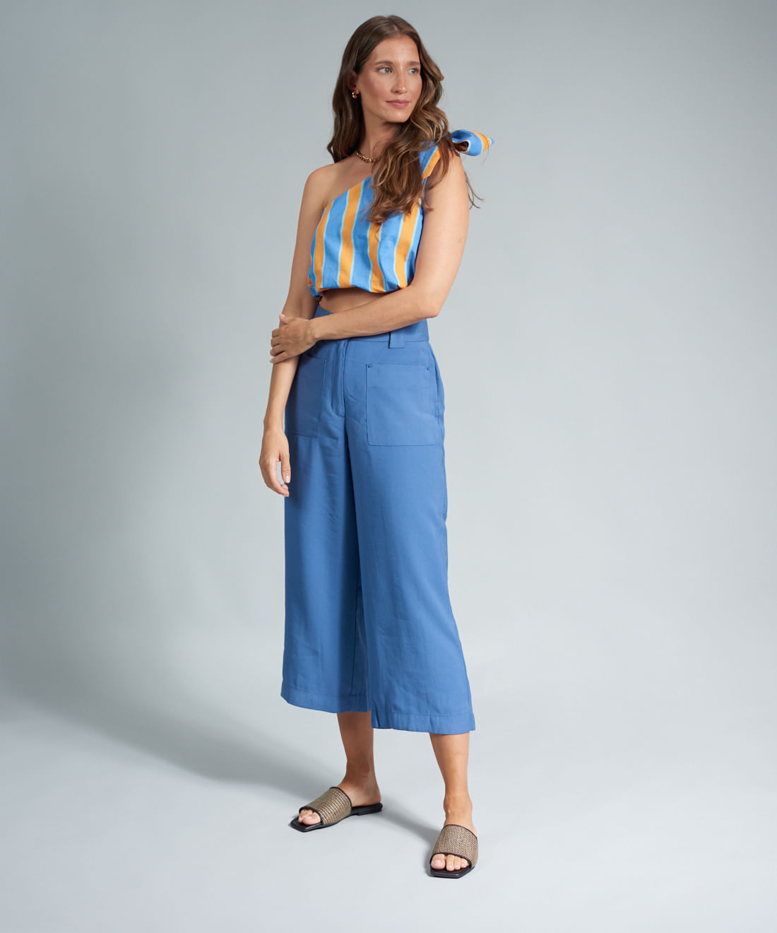 Rasteira Rafia Basica - Palha Preto - Imagem 10