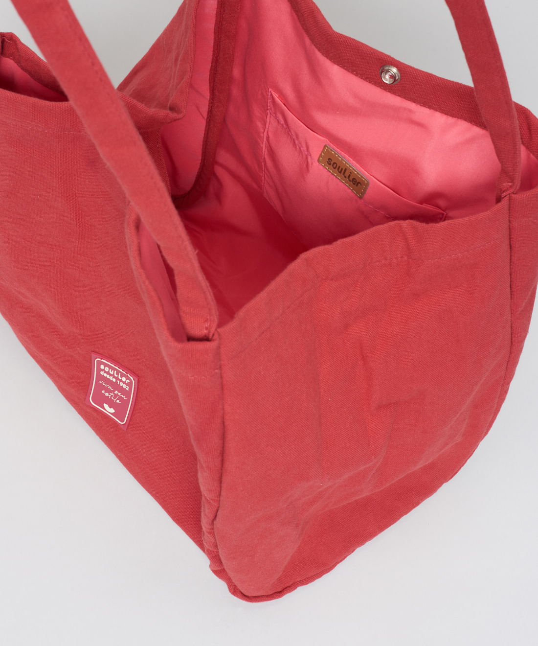 Bolsa Lona Jardim Soul - Vermelho - Imagem 3