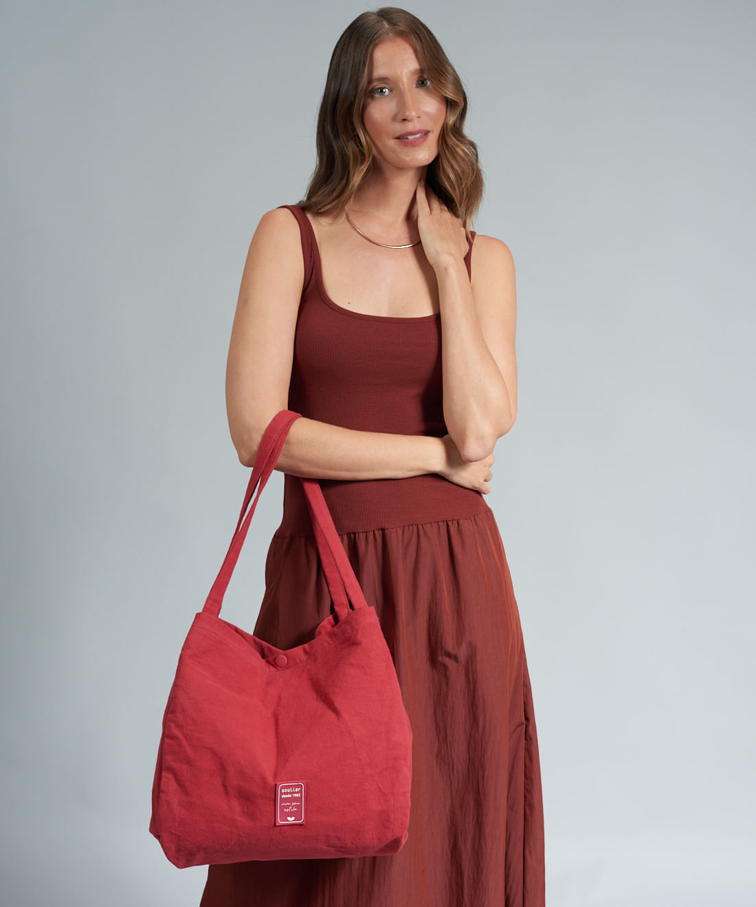 Bolsa Lona Jardim Soul - Vermelho - Imagem 4