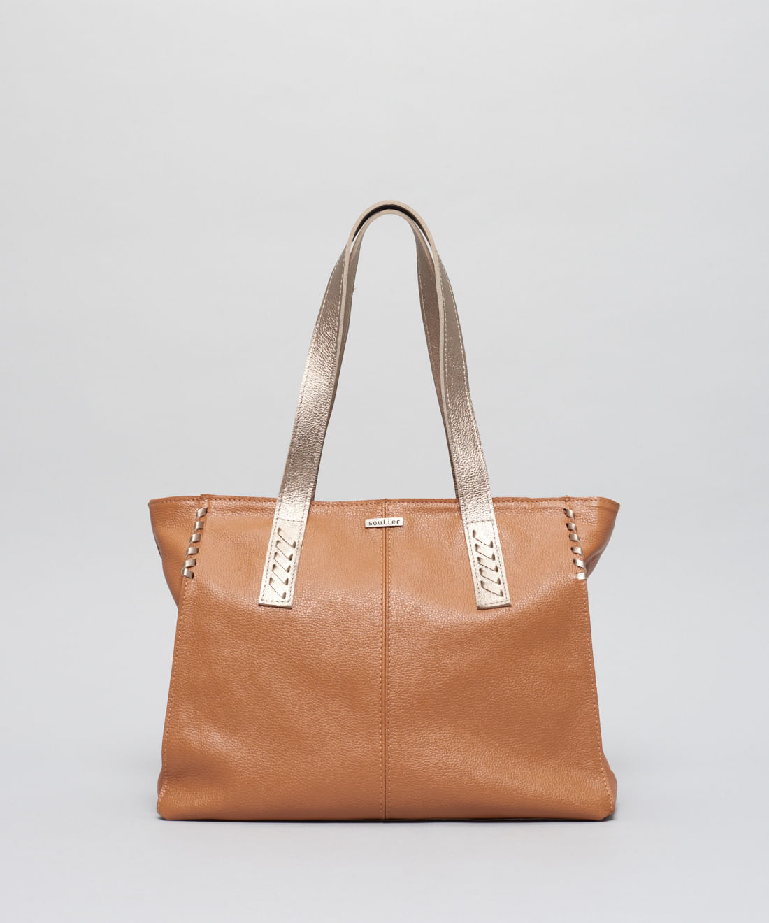 Bolsa Grande Detalhes - Caramelo
