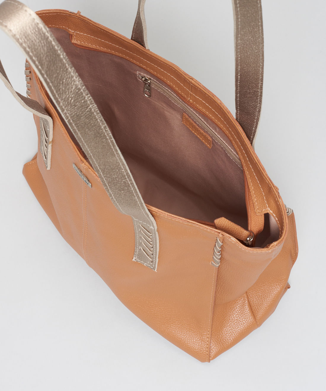 Bolsa Grande Detalhes - Caramelo - Imagem 3