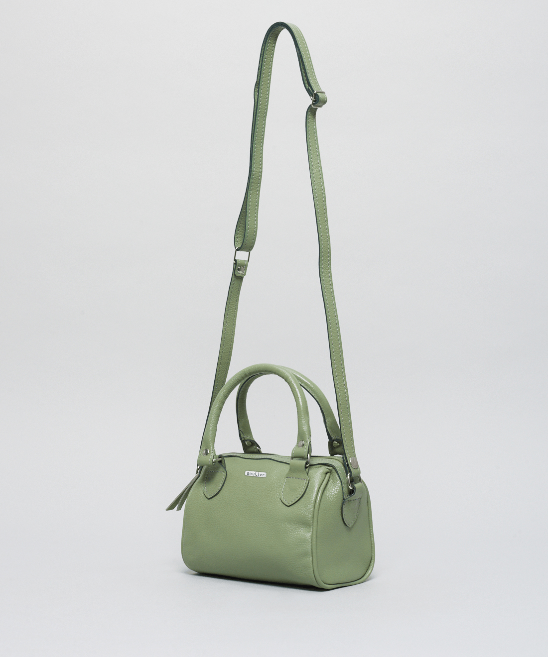 Bolsa p Couro Bau - Pistache - Imagem 2