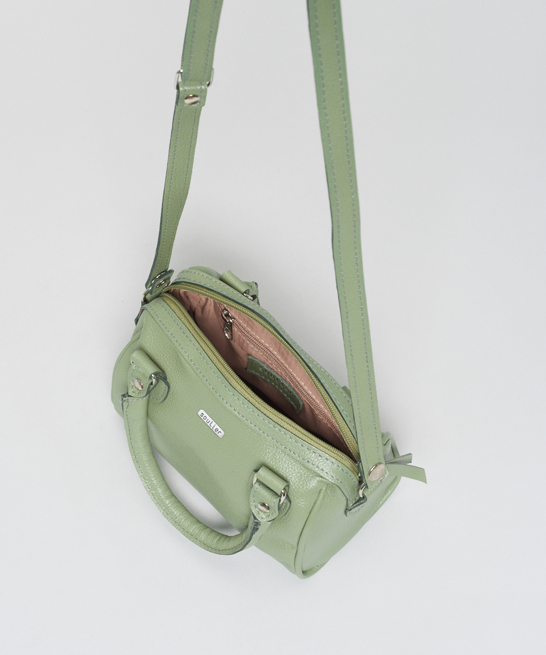 Bolsa p Couro Bau - Pistache - Imagem 5