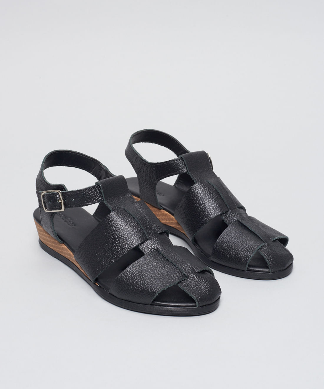 Anabela Couro Pescador Dani - Preto - Imagem 37