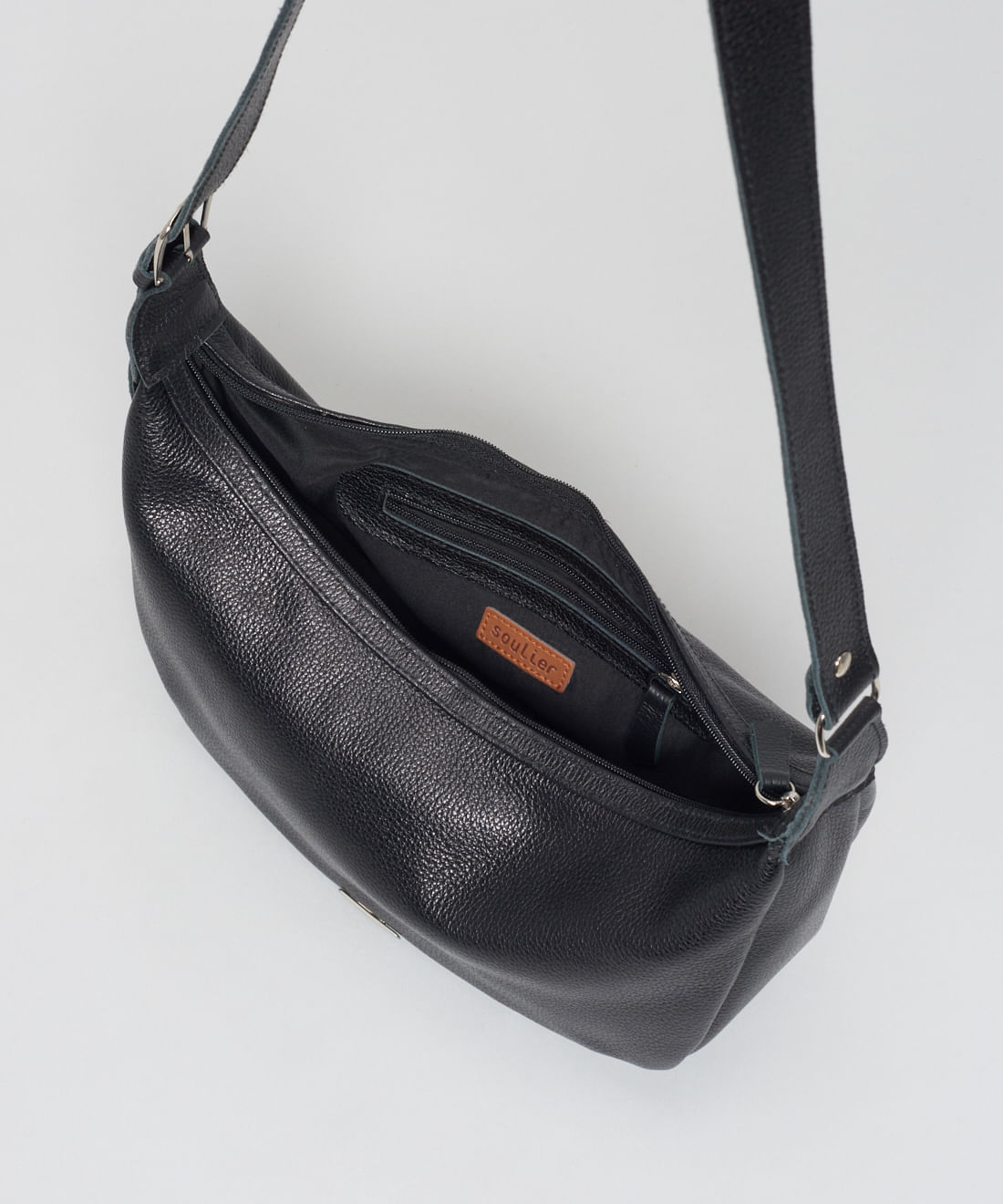 Bolsa m Couro Liz - Preto - Imagem 3