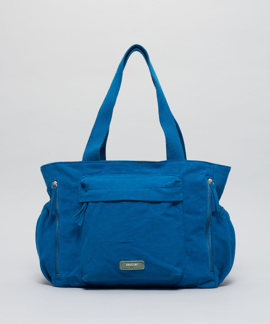 Bolsa g Lona Luana - Azul Safira