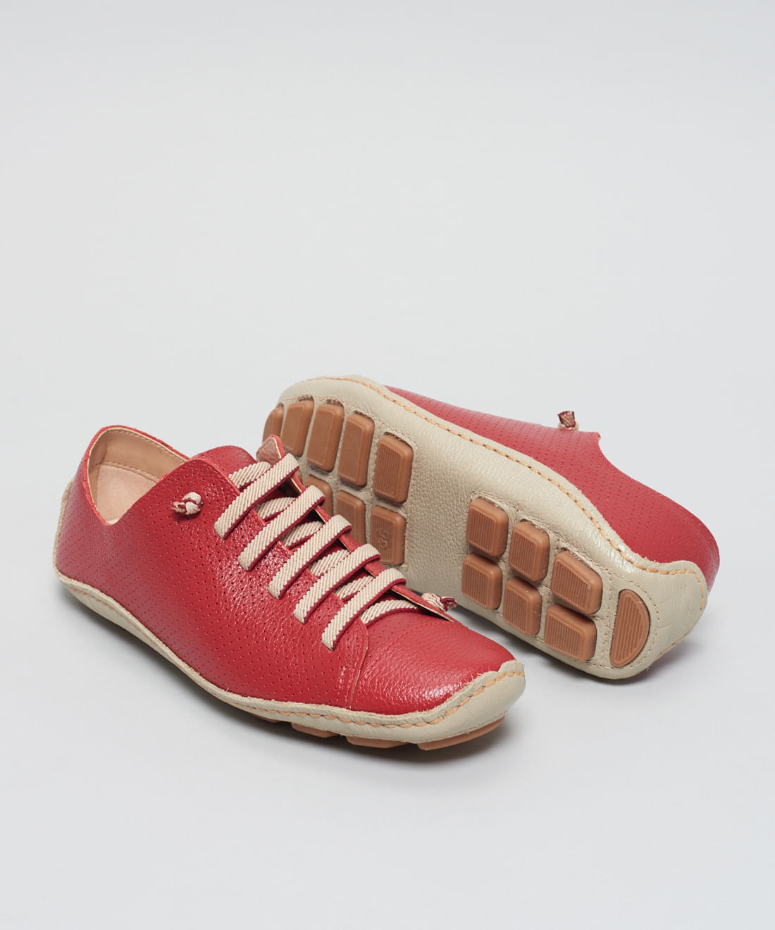 Tenis Perfuros Bicolor - Vermelho - Imagem 2