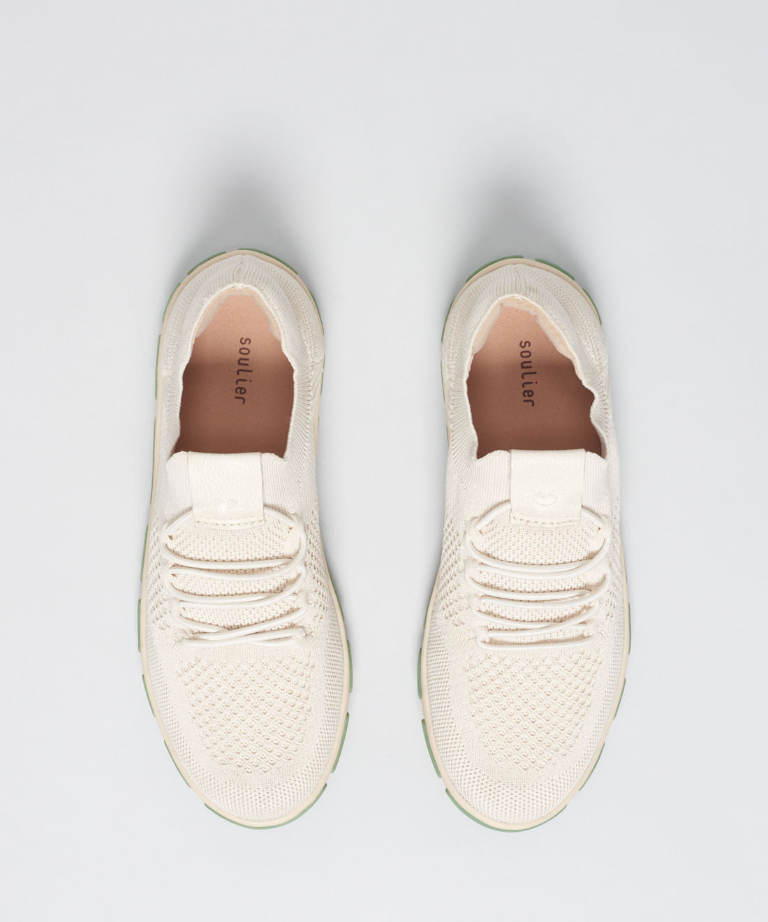 Tenis Knit Frances - Off White/Pistache - Imagem 9