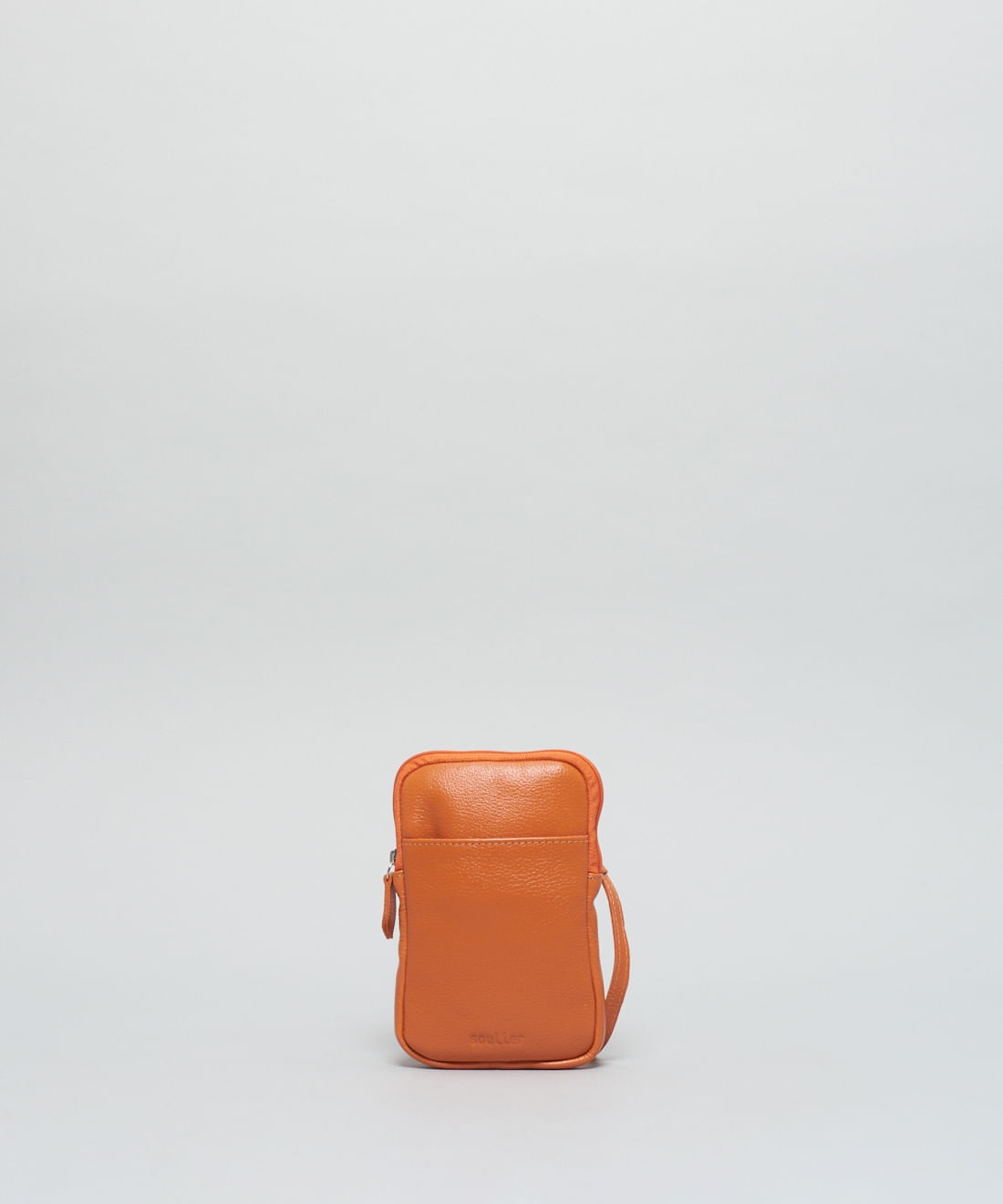 Bolsa p Couro Alcas - Tangerina