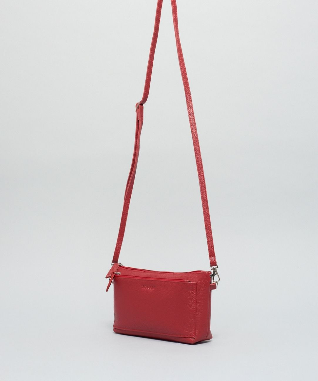 Bolsa p Couro Cecilia - Vermelho - Imagem 4
