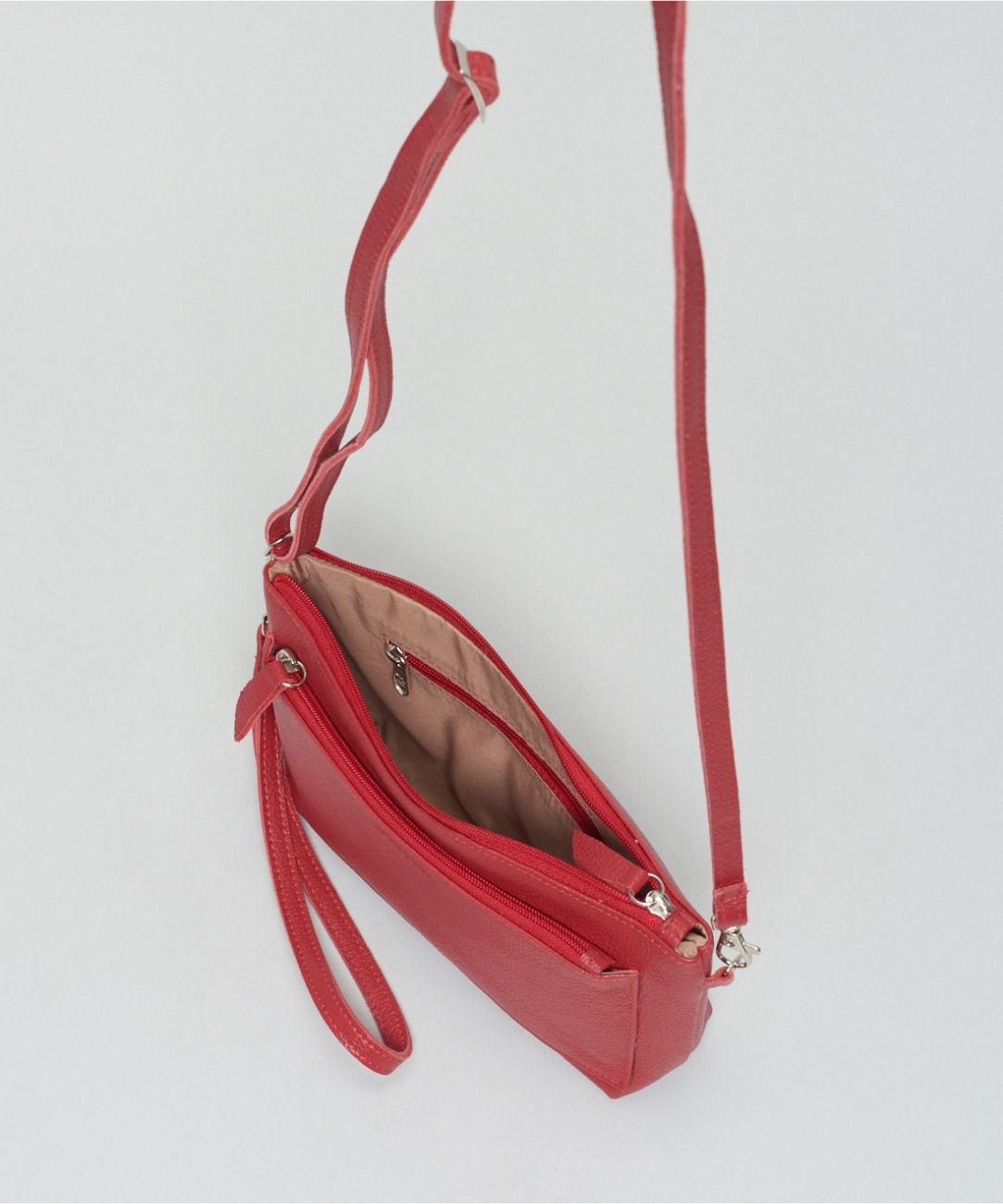 Bolsa p Couro Cecilia - Vermelho - Imagem 5