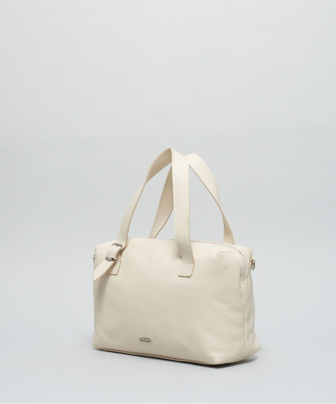 Bolsa m Couro Duda - Offwhite - Imagem 2
