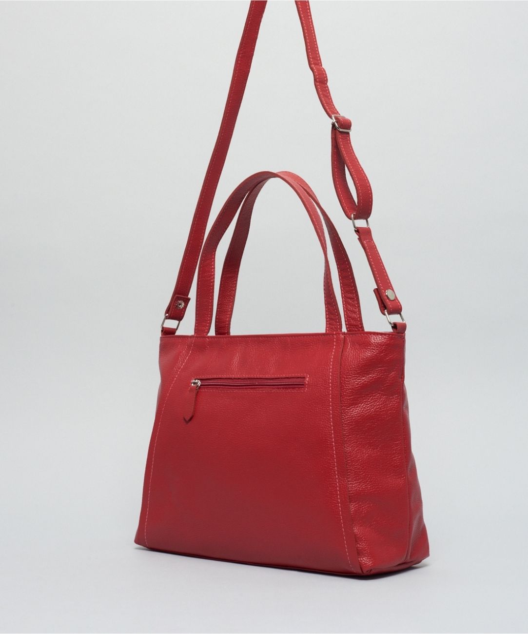 Bolsa g Couro Alice - Vermelho - Imagem 4