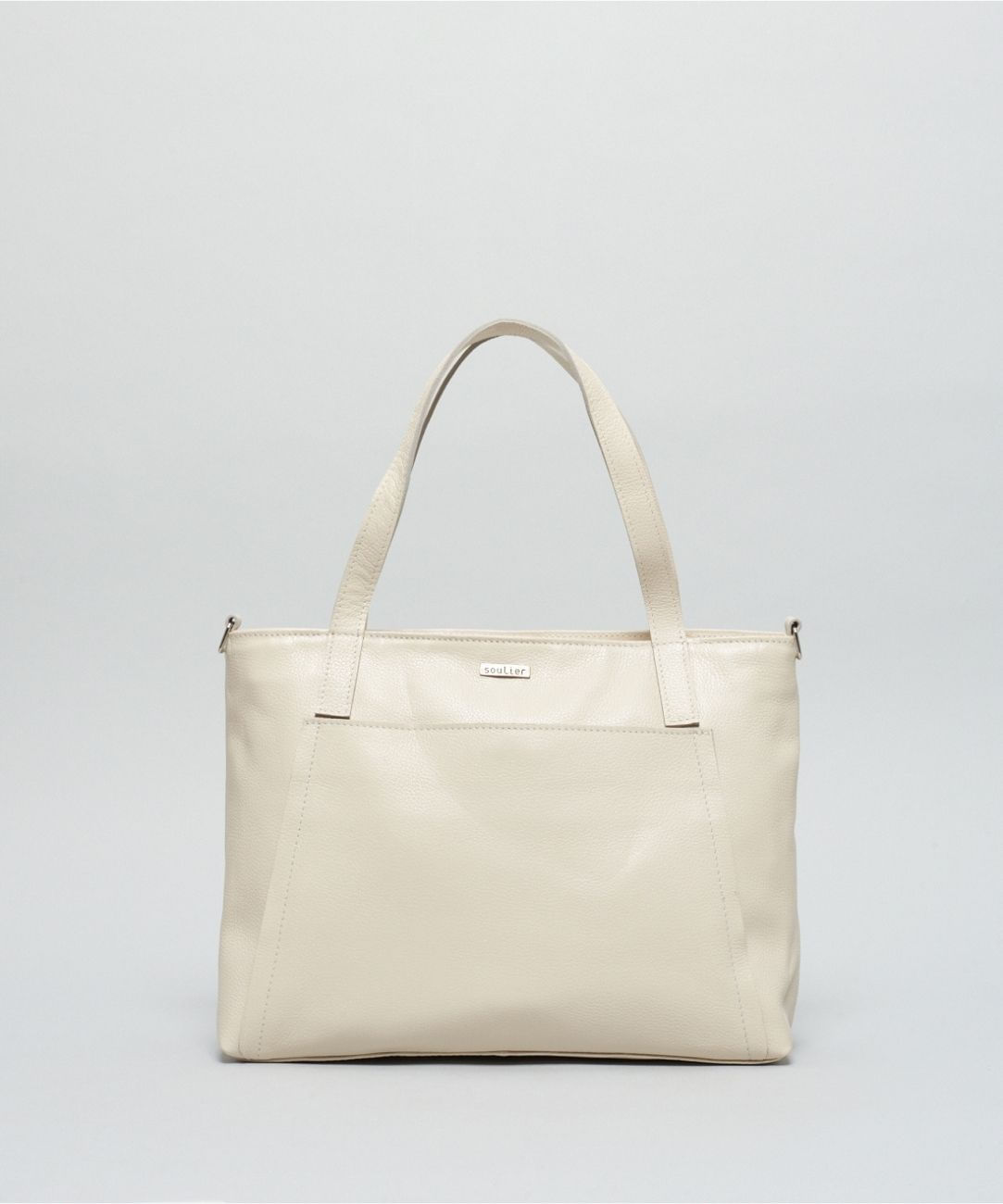 Bolsa g Couro Alice - Offwhite