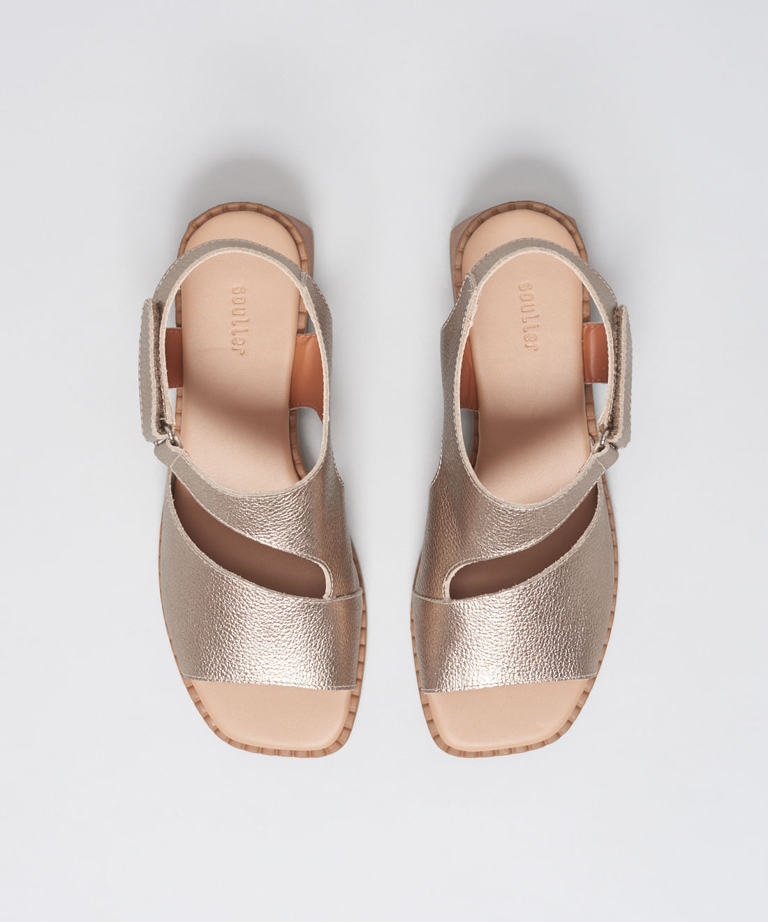 Sandalia Media Couro Lia - Prata Velho - Imagem 20