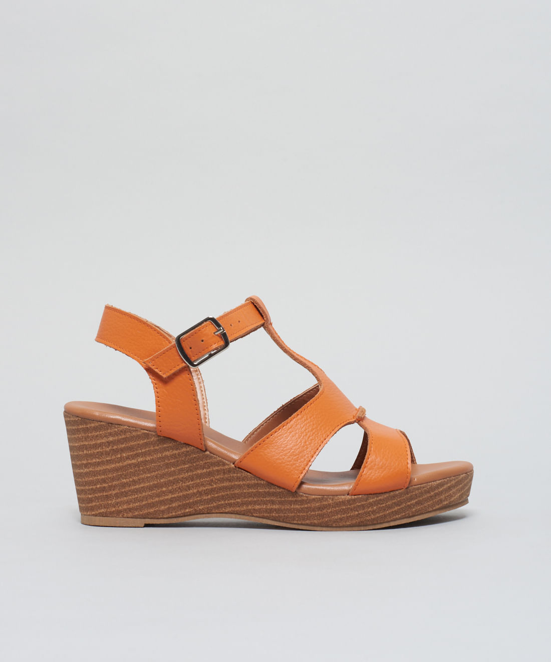 Anabela Couro Gisele - Tangerina - Imagem 29