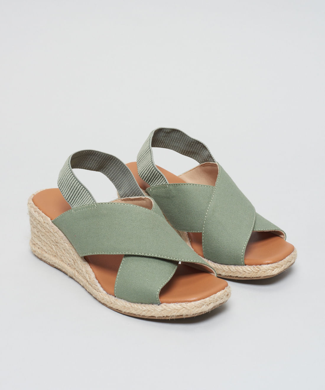 Anabela Lona Tiras Cruzadas - Pistache - Imagem 10