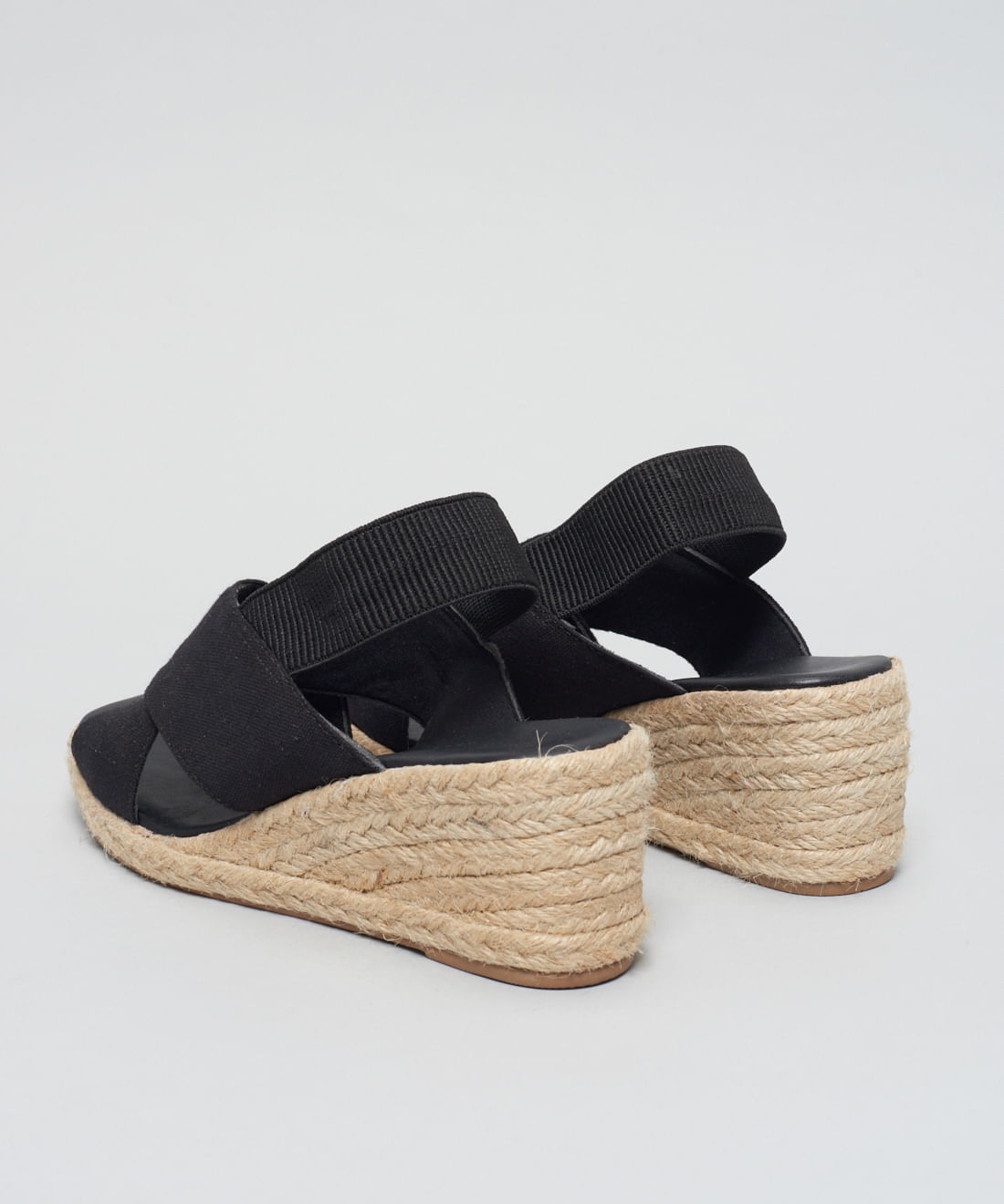 Anabela Lona Tiras Cruzadas - Preto - Imagem 23