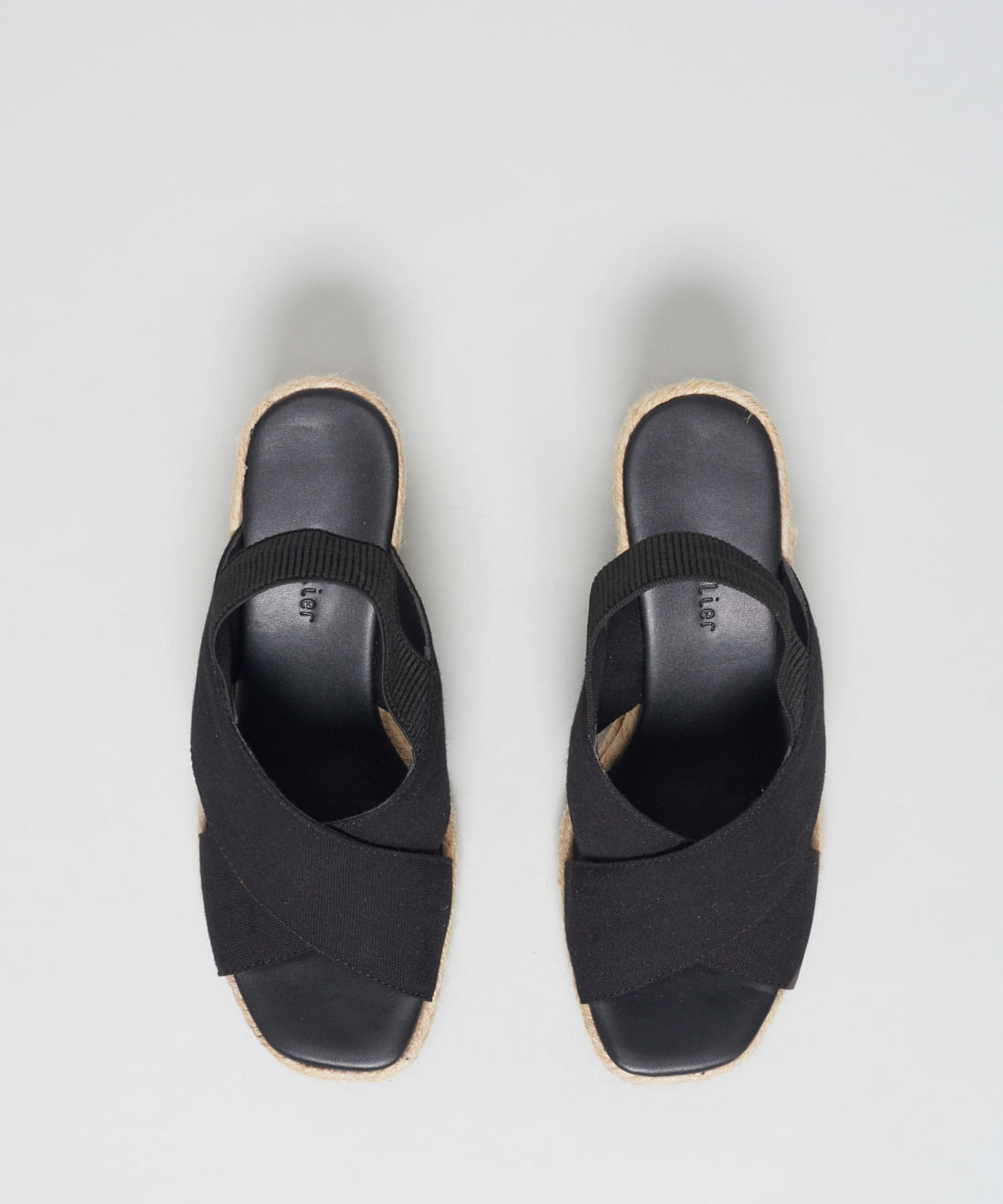 Anabela Lona Tiras Cruzadas - Preto - Imagem 20