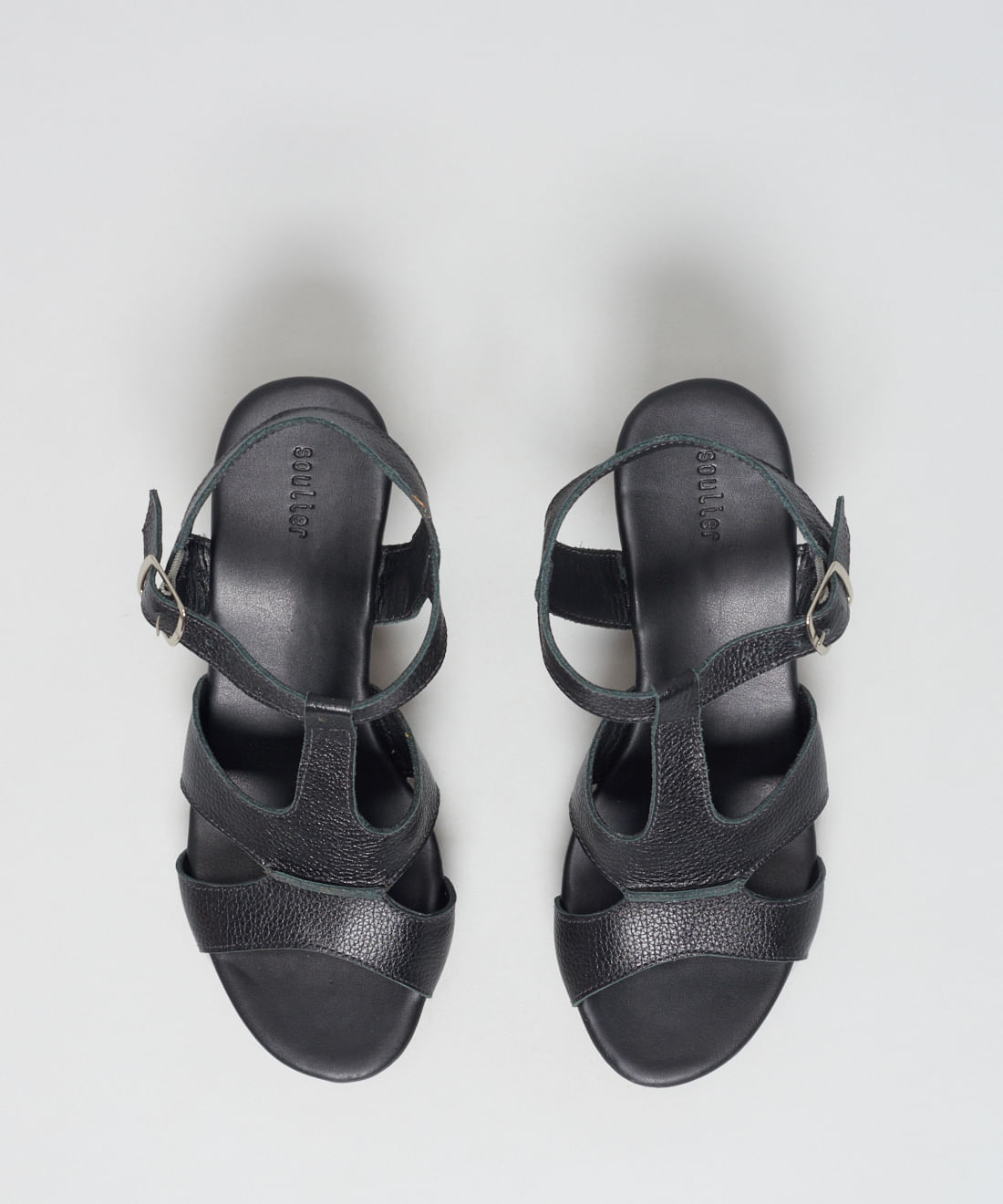 Anabela Couro Gisele - Preto - Imagem 32