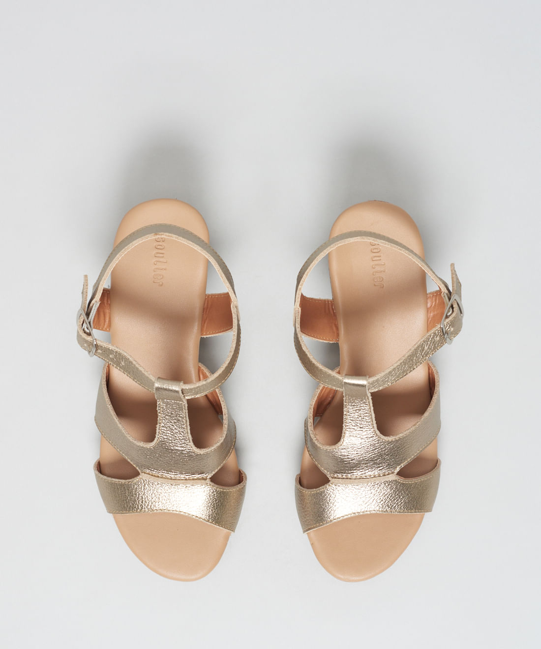 Anabela Couro Gisele - Prata Velho - Imagem 8