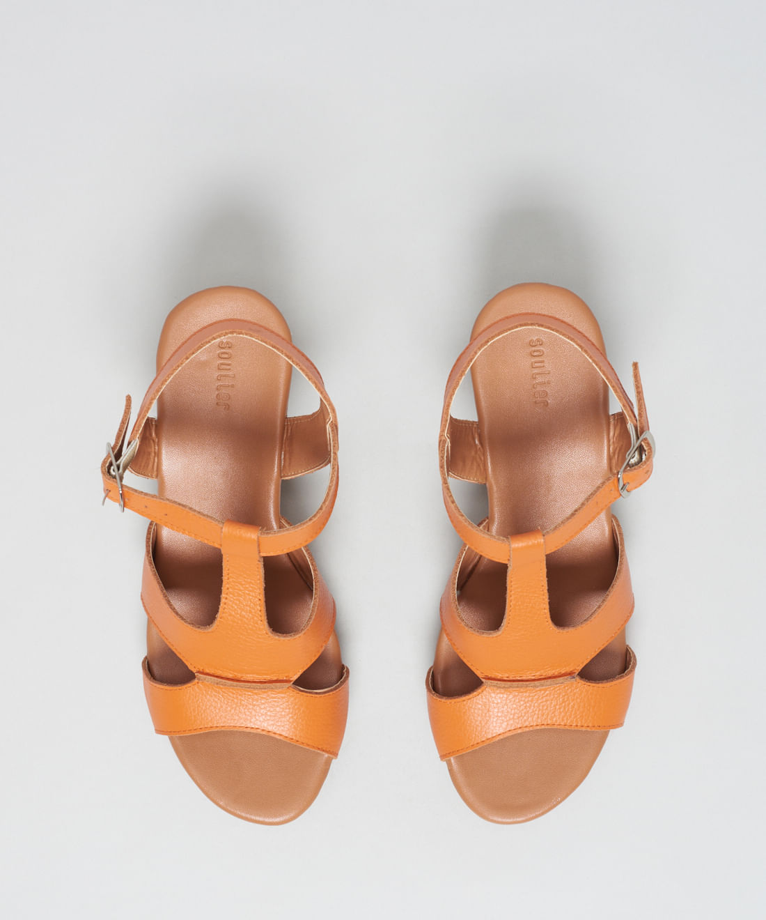 Anabela Couro Gisele - Tangerina - Imagem 12