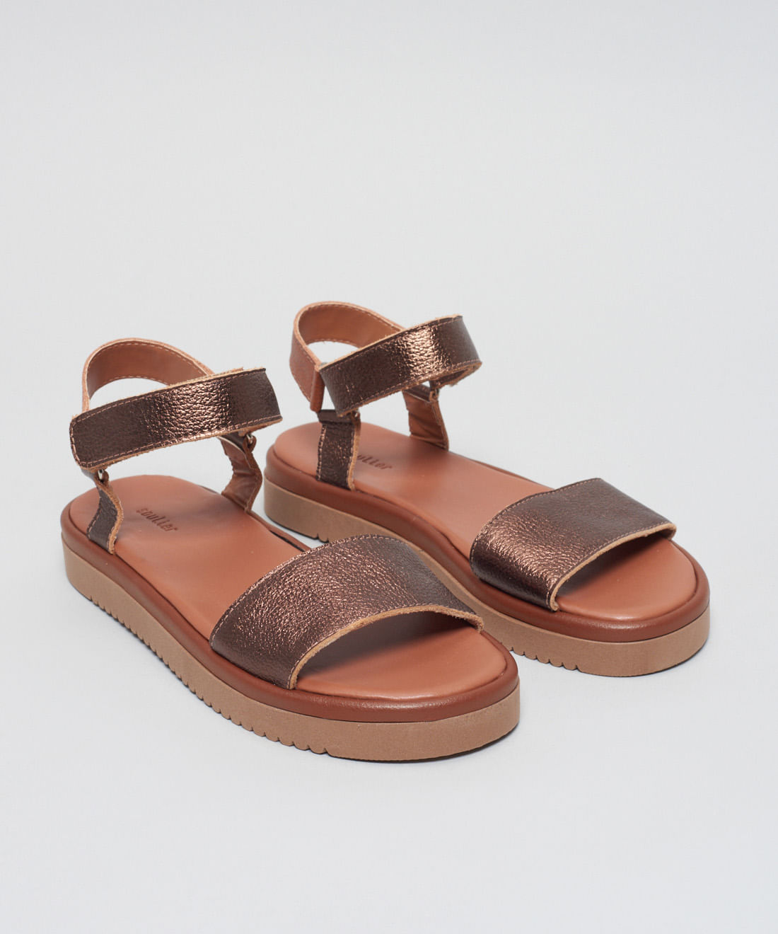 Flat Couro Joana - Bronze - Imagem 22