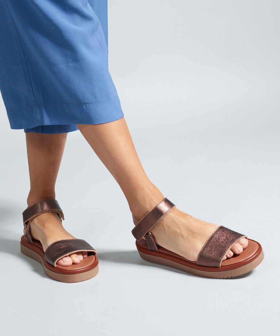 Flat Couro Joana - Bronze - Imagem 35