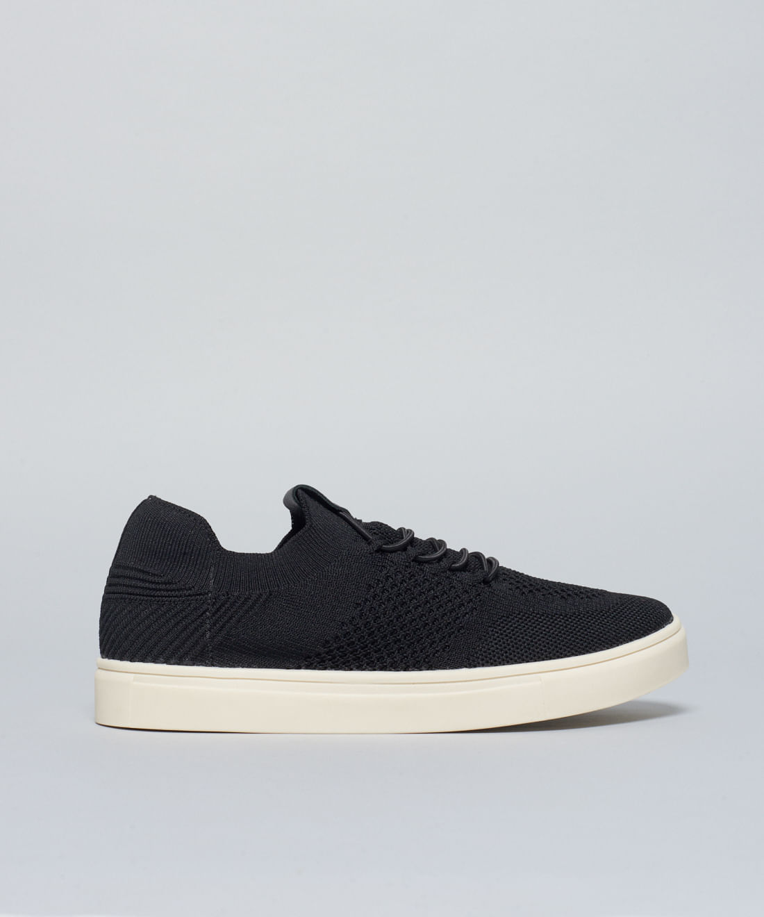 Tenis Knit Basico - Preto
