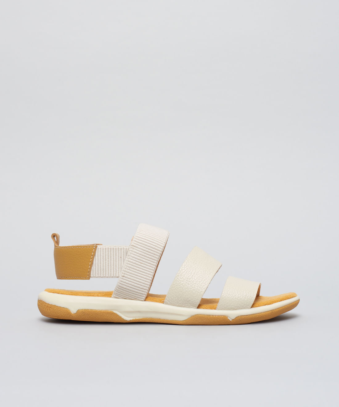 Rasteira Capri Couro Isa - Offwhite