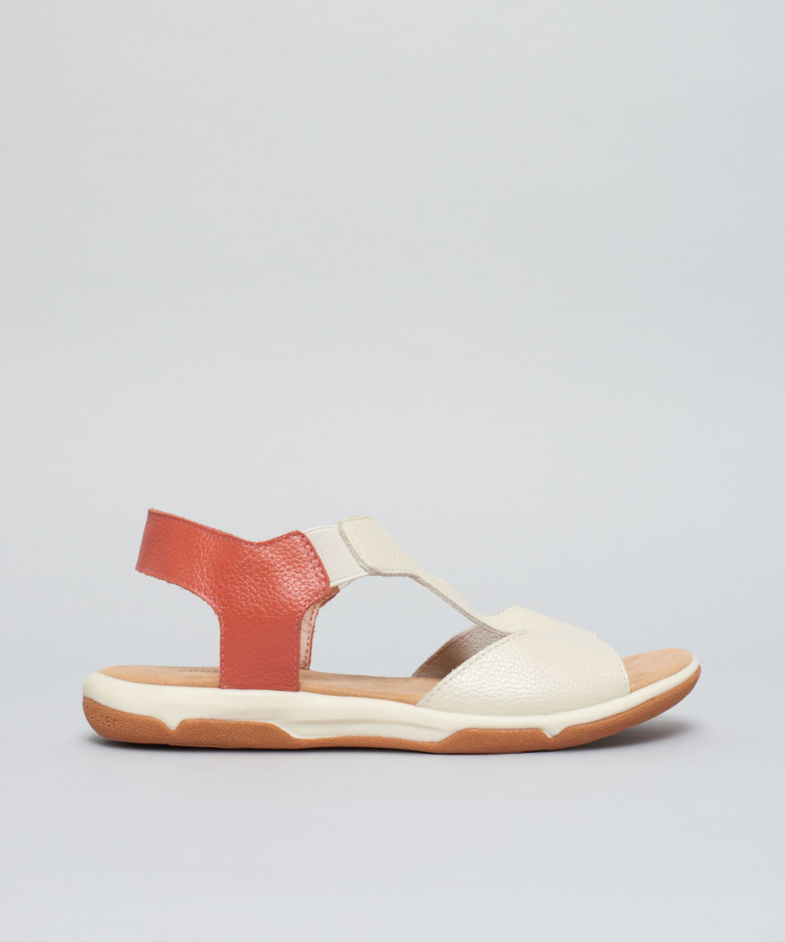 Rasteira Capri Couro Vic - Offwhite
