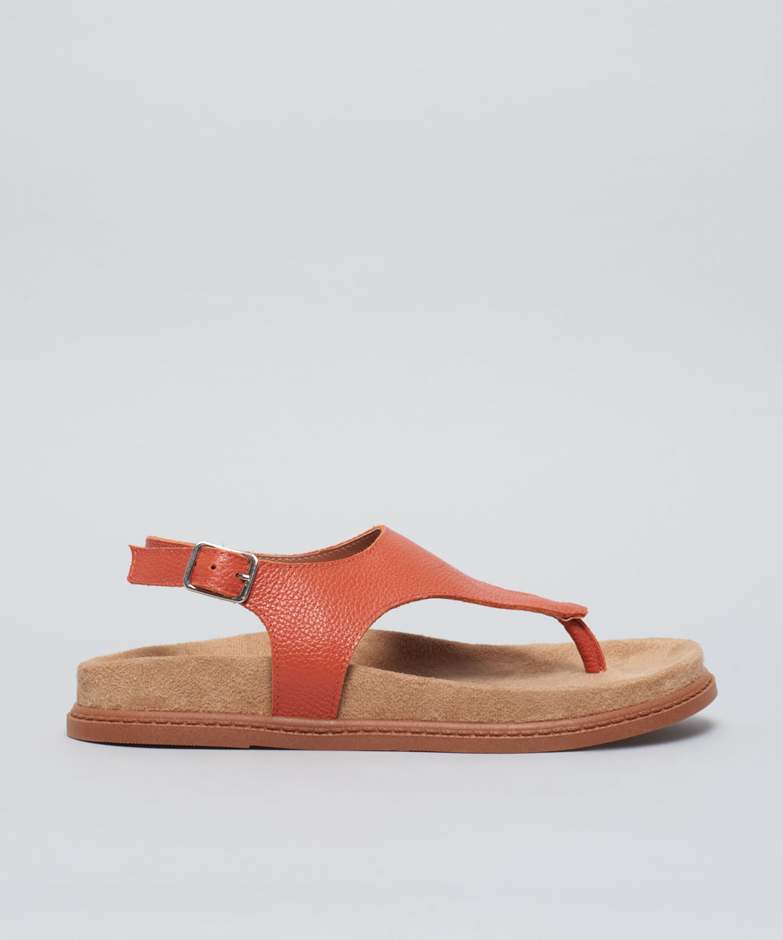 Rasteira Anatomica v Couro - Paprica