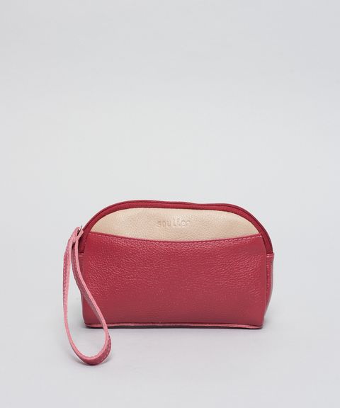 Case Couro Renata - Cereja