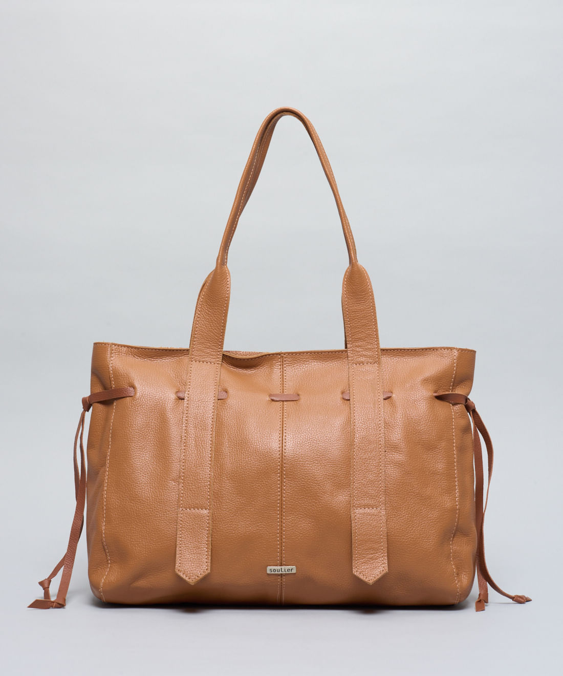 Bolsa G Couro Carla - Caramelo