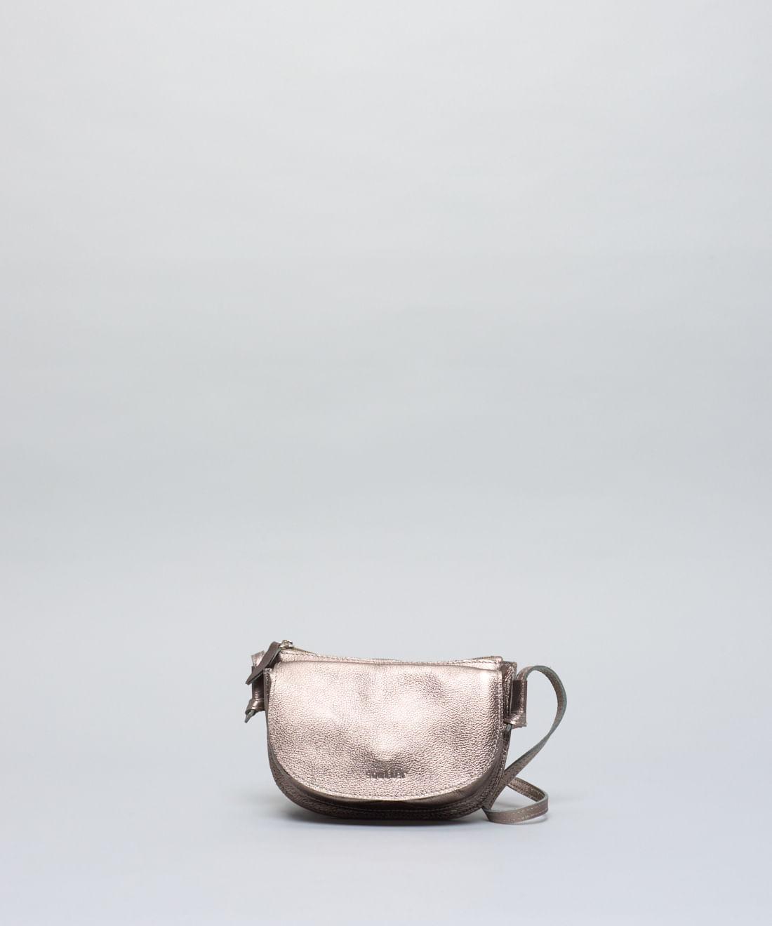 Bolsa P Couro Meia Lua - Onix