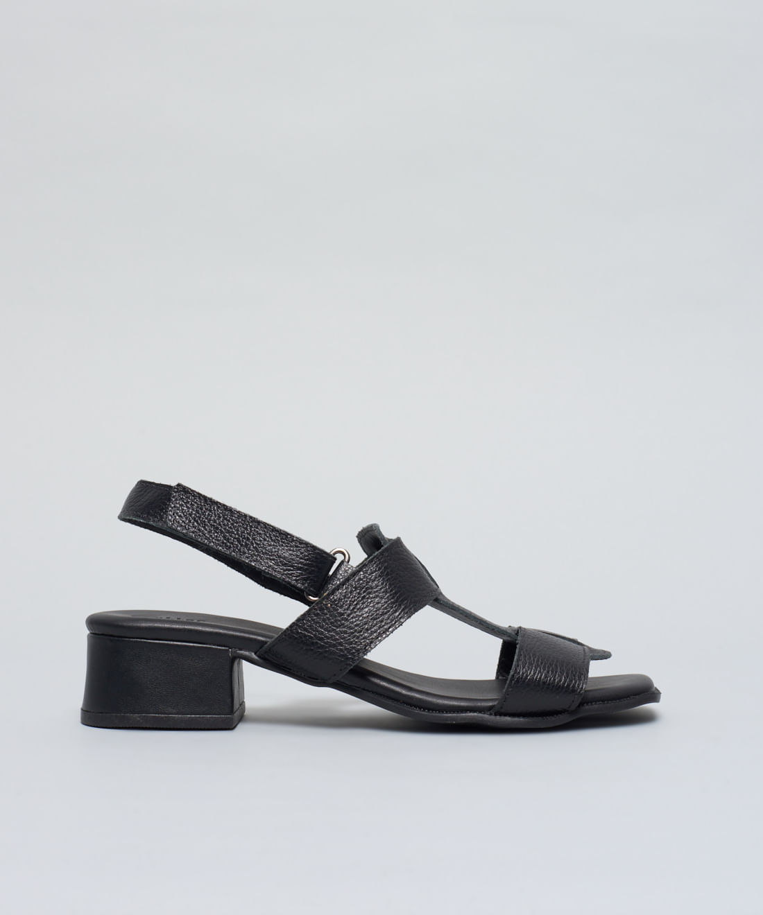 Sandalia Media Couro Liz - Preto - 38 - preto